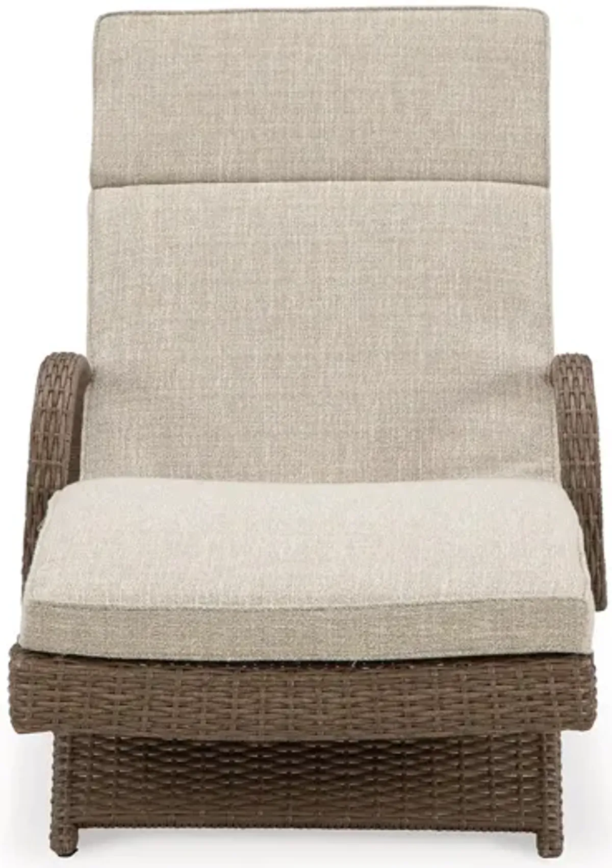 Beachcroft Outdoor Chaise Lounge in Brown/Beige by Ashley Furniture