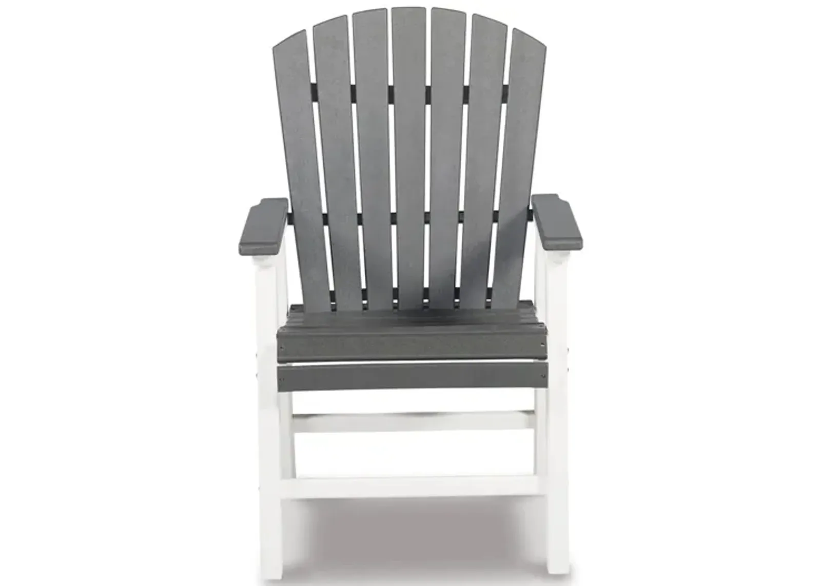 Transville Outdoor Dining Chair (Set of 2) in Gray/White by Ashley Furniture