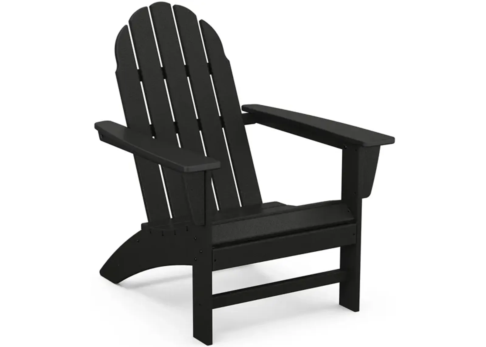 Vineyard Adirondack Chair in Black by Polywood