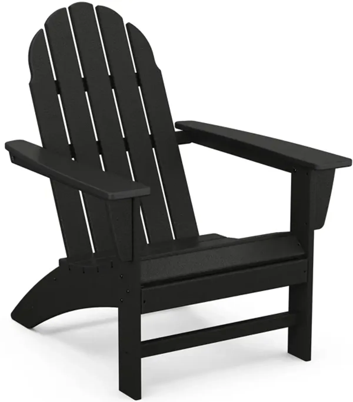 Vineyard Adirondack Chair in Black by Polywood