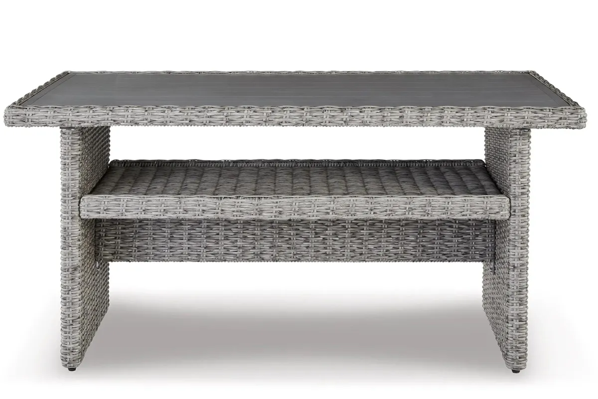 Naples Beach Outdoor Multi-Use Table in Light Gray by Ashley Furniture