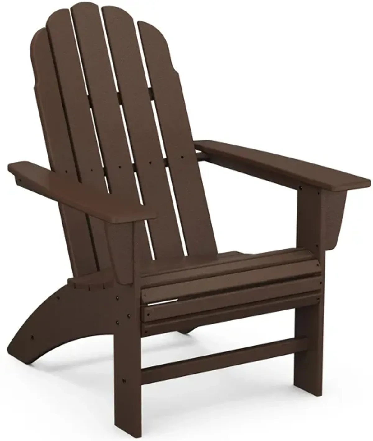 Vineyard Curveback Adirondack Chair in Mahogany by Polywood