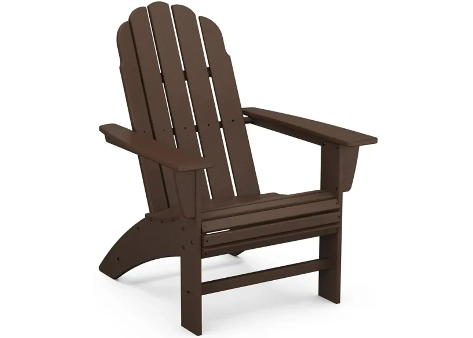 Vineyard Curveback Adirondack Chair in Mahogany by Polywood