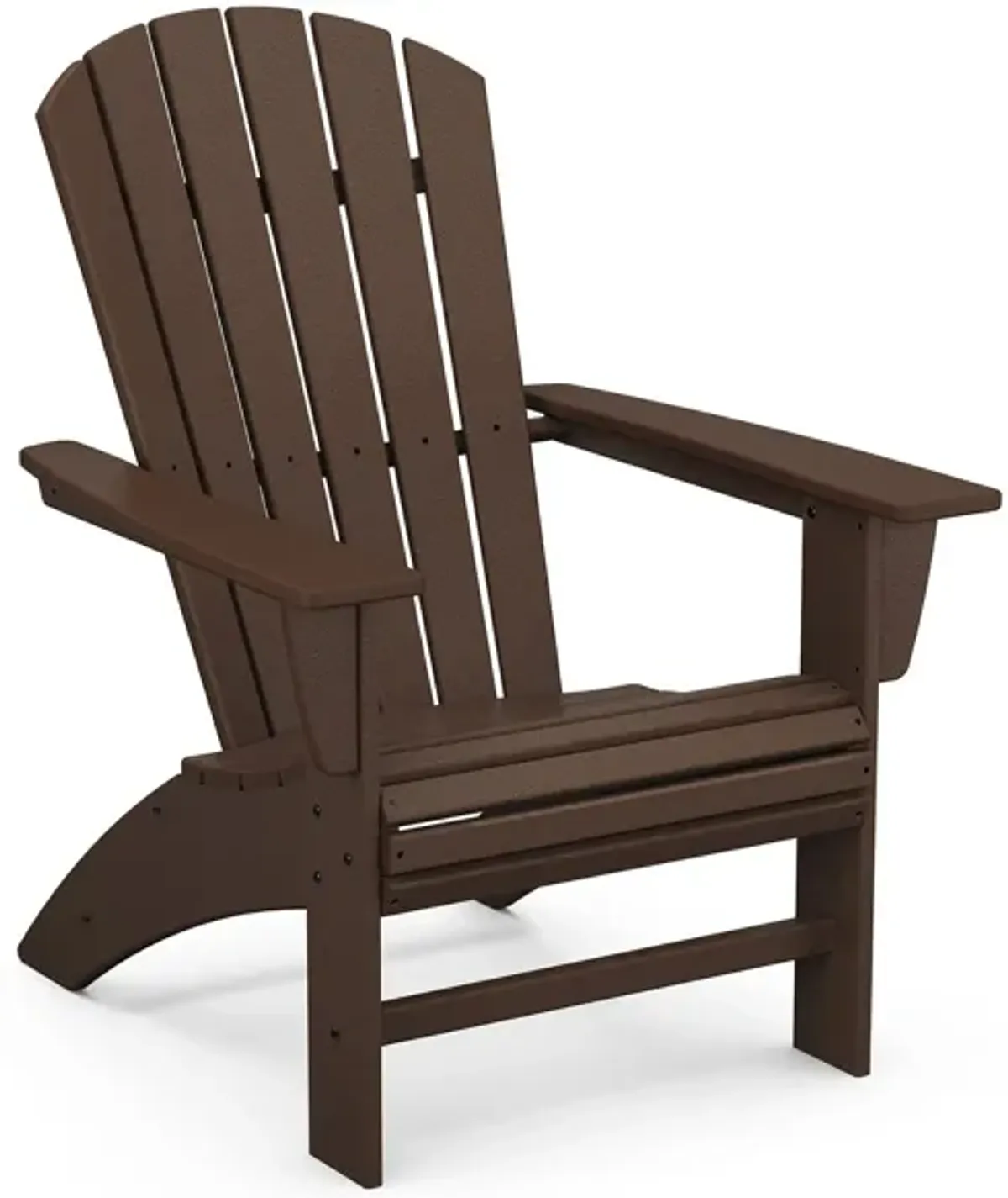 Nautical Curveback Adirondack Chair in Mahogany by Polywood