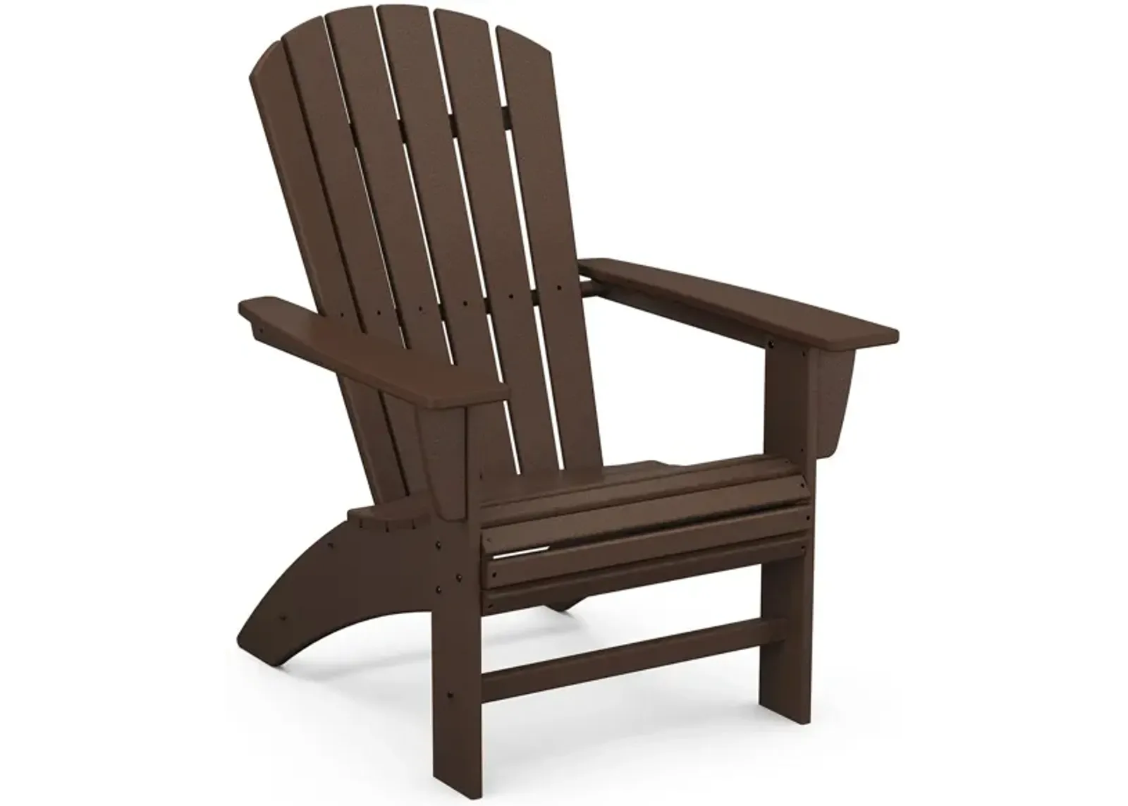 Nautical Curveback Adirondack Chair in Mahogany by Polywood