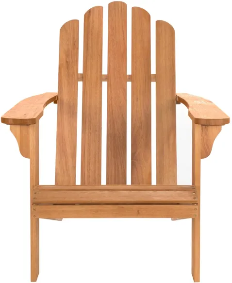 Anston Outdoor Adirondack Chair in Natural by Safavieh