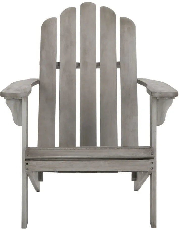 Anston Outdoor Adirondack Chair in White by Safavieh