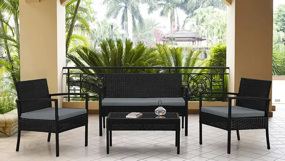 Noli 4 Pc Outdoor Patio Set