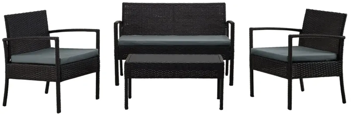 Noli 4 Pc Outdoor Patio Set