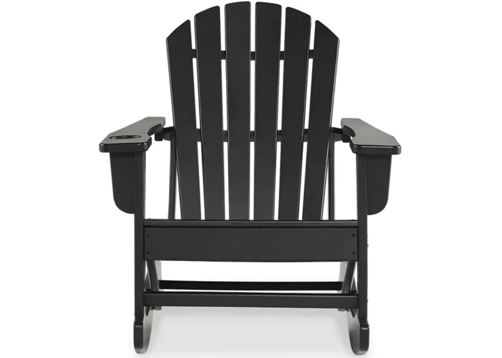 Sundown Treasure Outdoor Rocking Chair in Black by Ashley Furniture