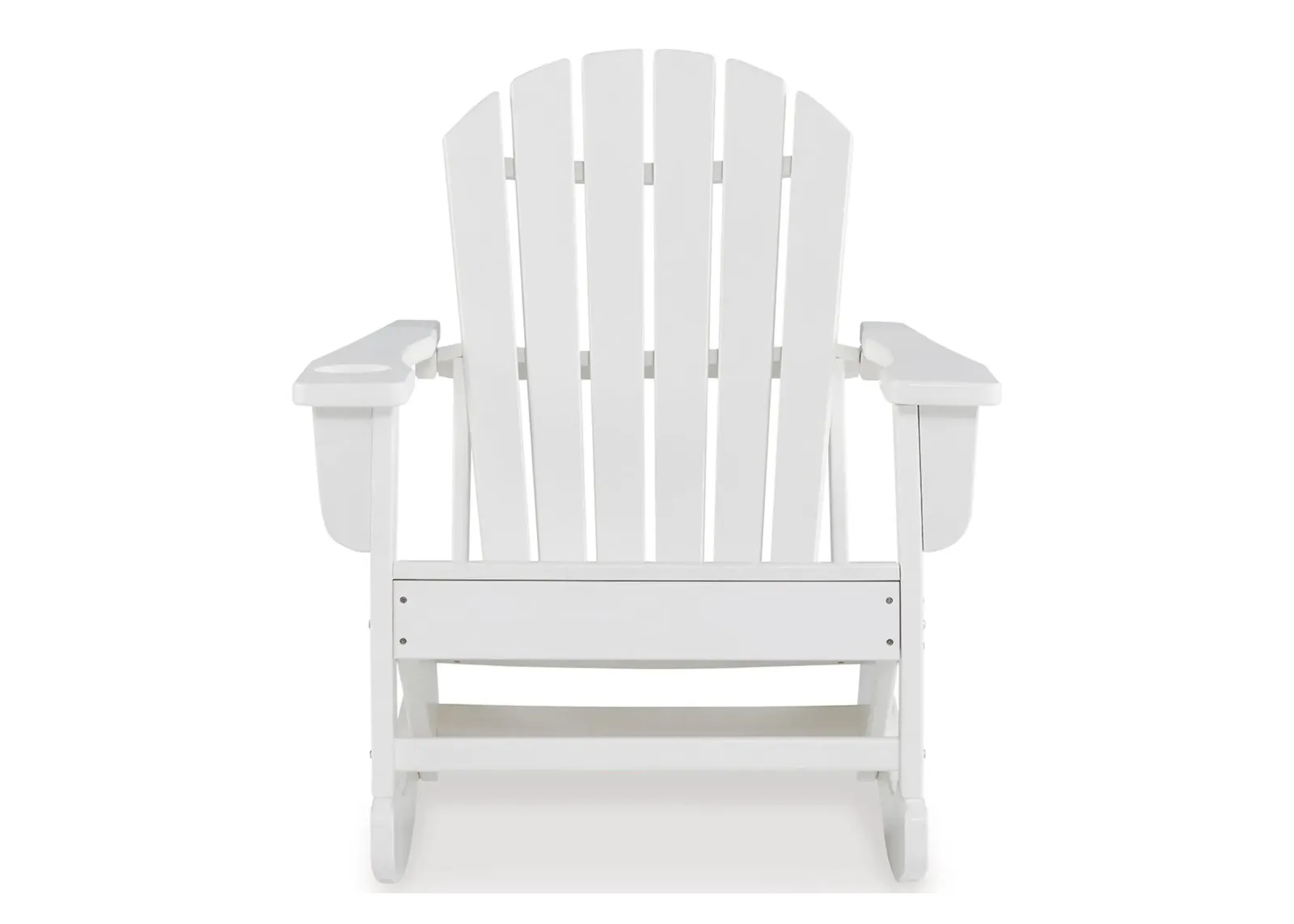 Sundown Treasure Outdoor Rocking Chair in White by Ashley Furniture