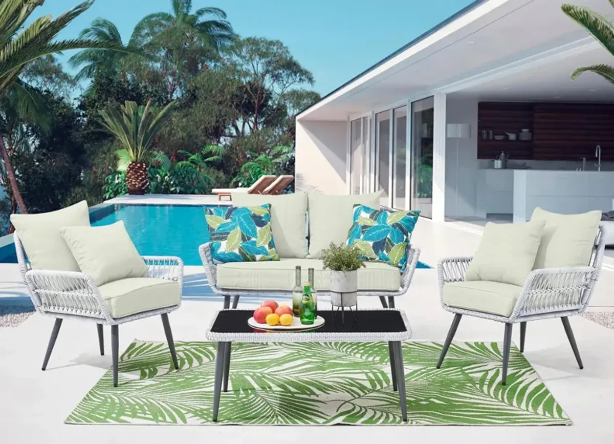 Portofino 3-pc Patio Conversation Set