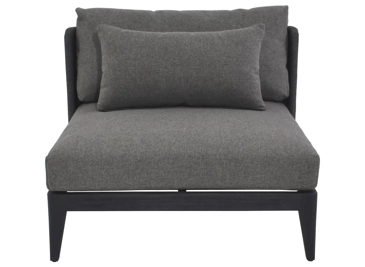 Ibiza Armless Chair in CHARCOAL - GRACEBAY Gray by Sunpan