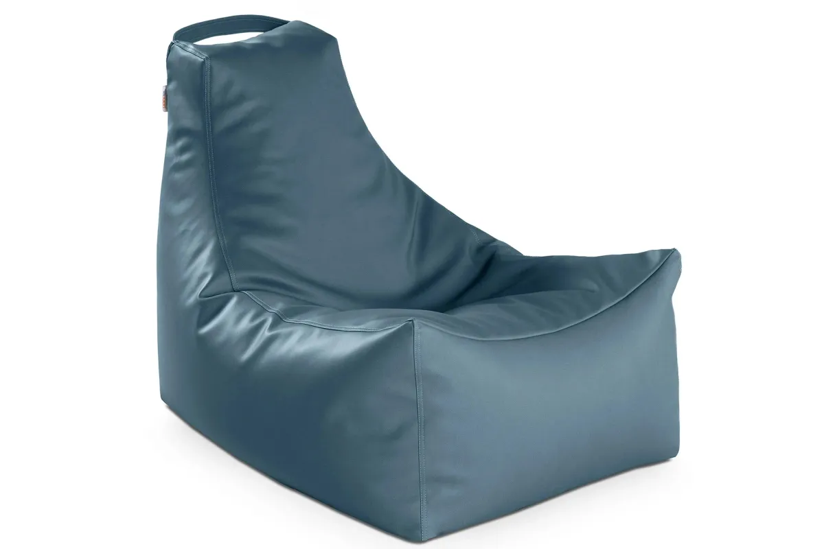 Hemingway Outdoor Bean Bag in Bay Navy Blue by Foam Labs