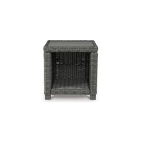 Elite Park Outdoor End Table in Black by Ashley Express