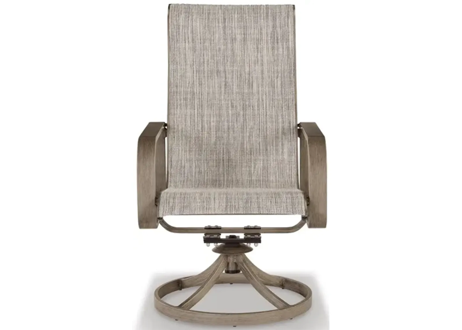 Beach Front Sling Swivel Chair (Set of 2) in Beige by Ashley Furniture