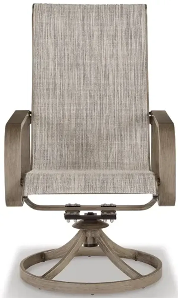 Beach Front Sling Swivel Chair (Set of 2)
