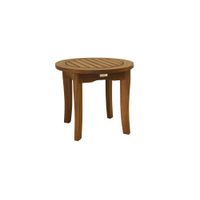 Ocean Ave Outdoor Round Accent Table in Brown by Outdoor Interiors