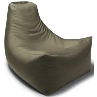 Jokinen Outdoor Bean Bag Patio Chair in Taupe by Foam Labs