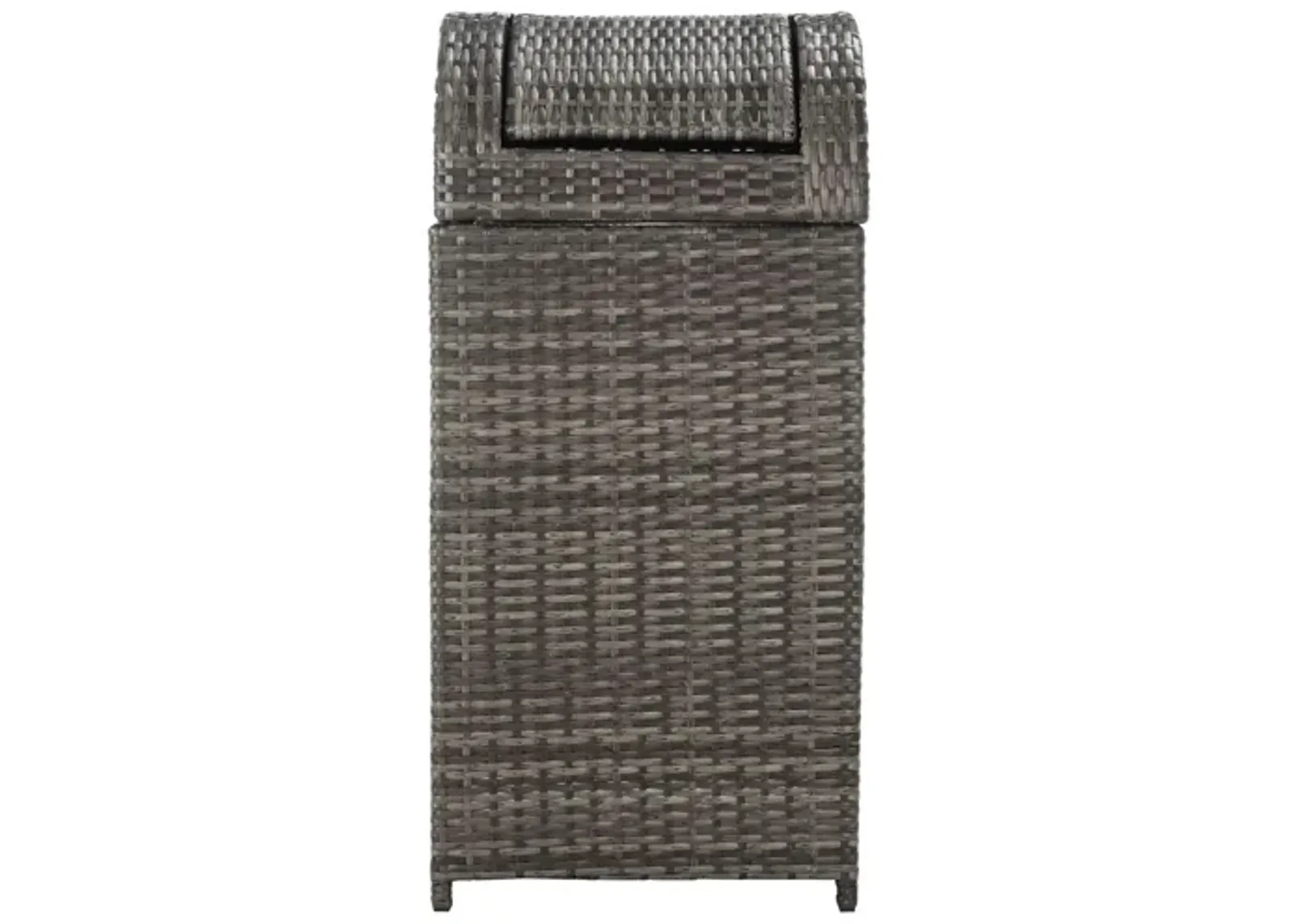 Pagan Outdoor Trash Bin in Gray by Safavieh