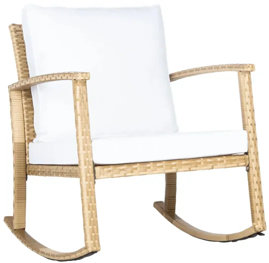 Bradbury Rocking Chair in White by Safavieh