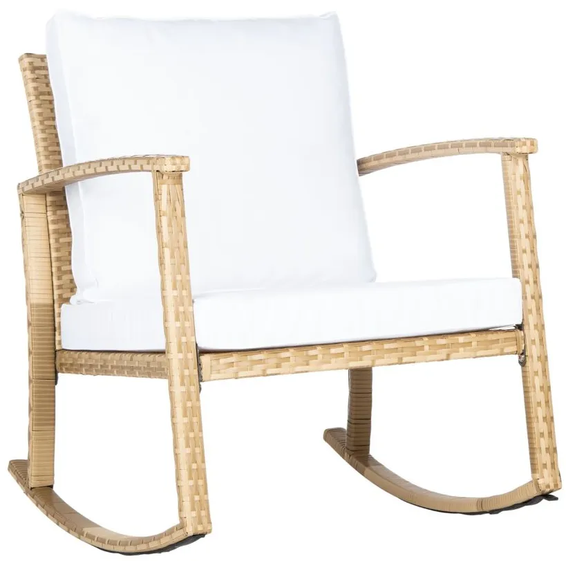 Bradbury Rocking Chair in White by Safavieh