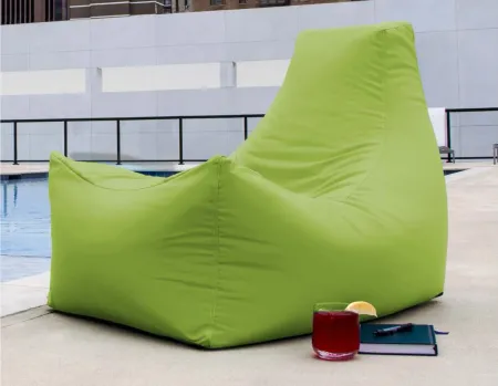 Jokinen Outdoor Bean Bag Patio Chair in Medium Brown by Foam Labs