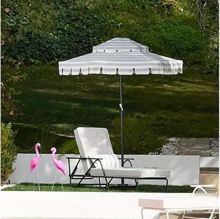 Novogratz Poolside Gossip Outdoor Connie Chaise Lounge in Gray by DOREL HOME FURNISHINGS