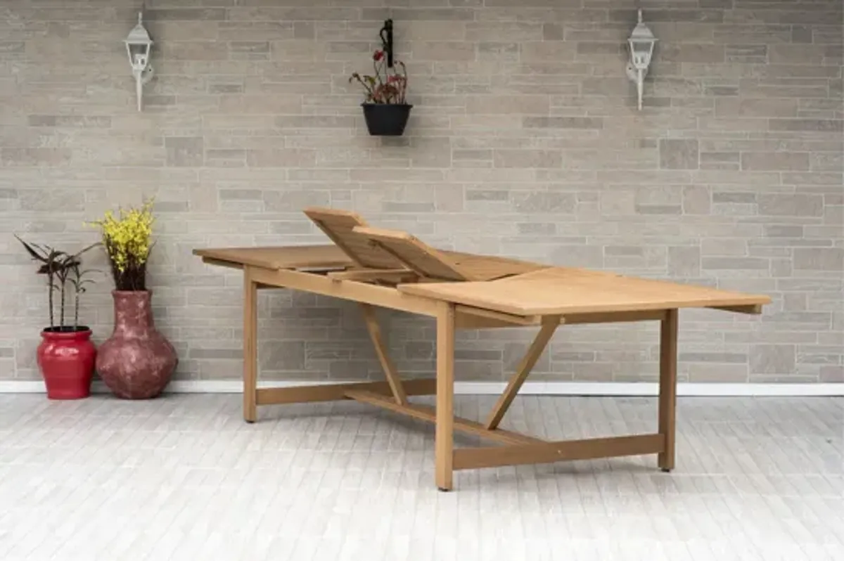 Amazonia Outdoor 11- pc. Eucalyptus Wood Dining Set