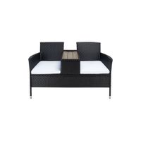 Chino Loveseat in Black / White by Safavieh