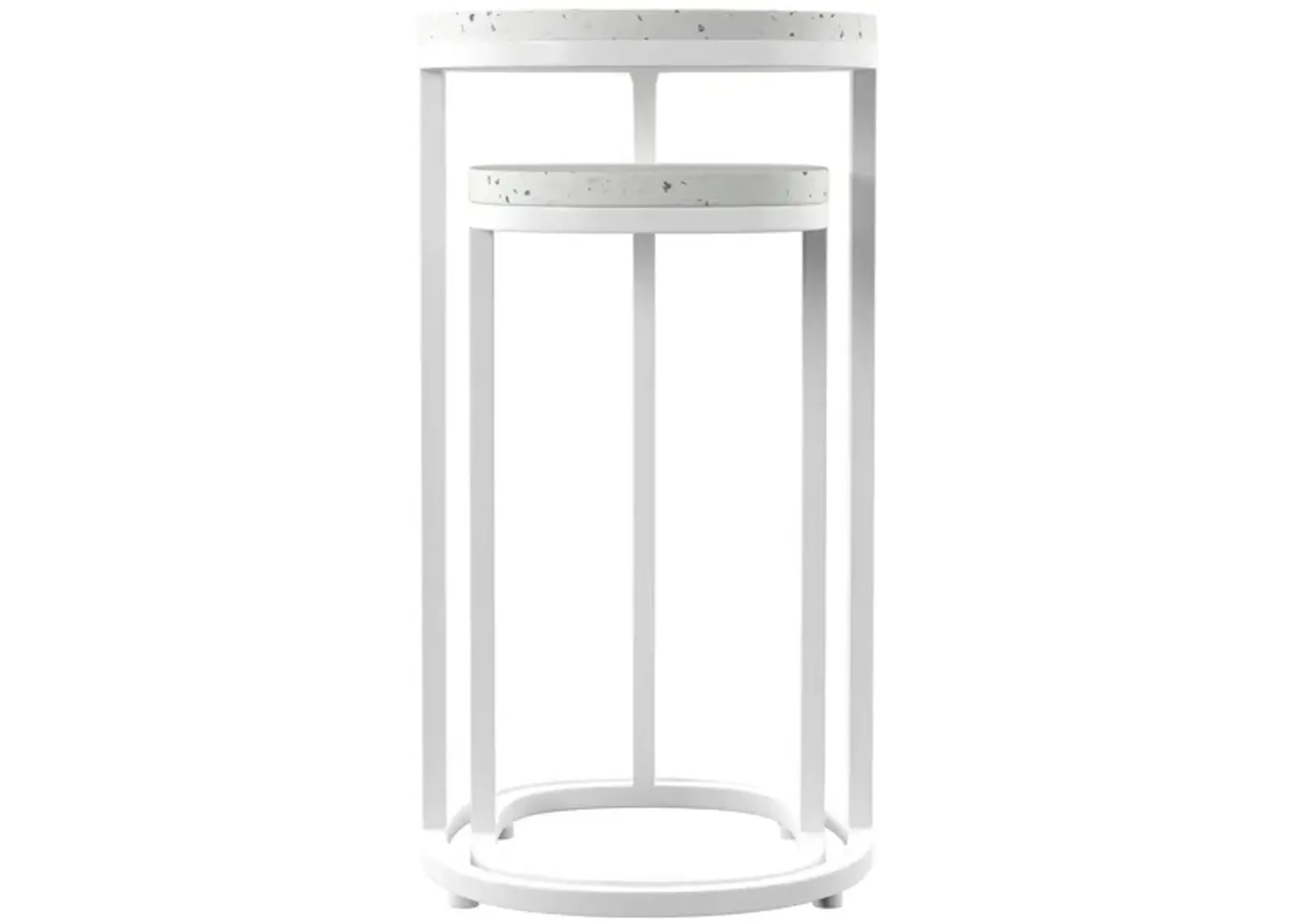 Marina 2-pc. Outdoor Accent Table Set in White by SEI Furniture