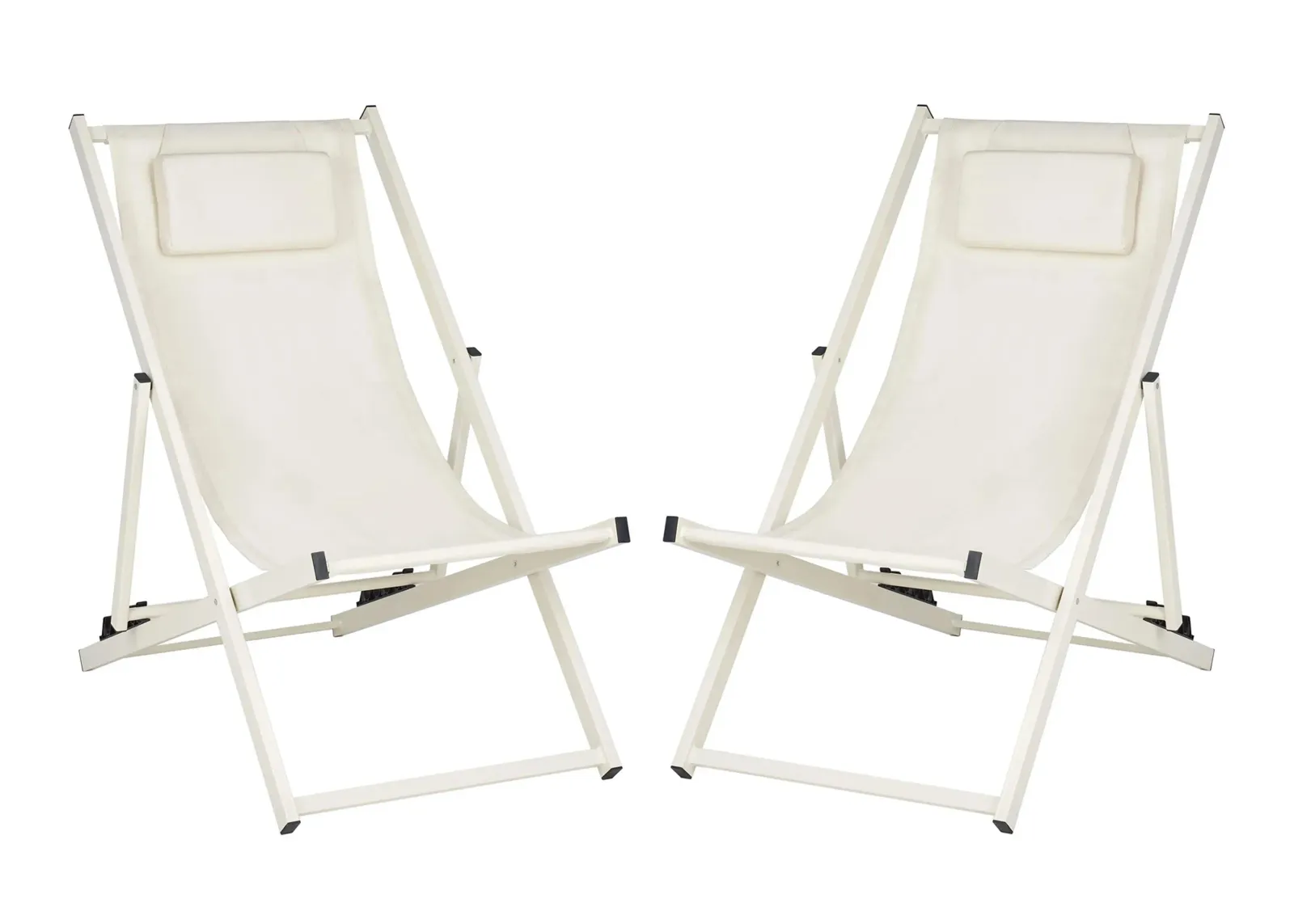 Camlin Patio Chairs Set of 2 in Beige by Safavieh