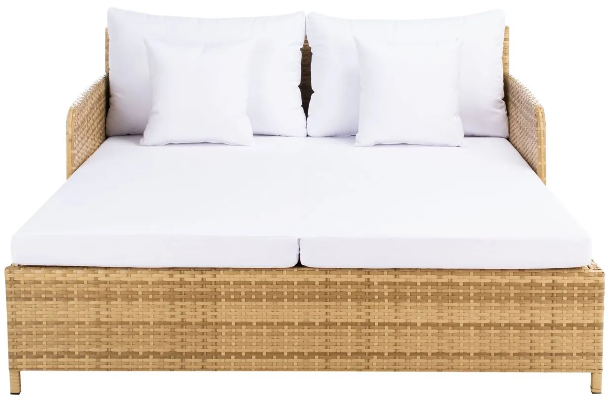 Zoya Daybed in Natural/White by Safavieh