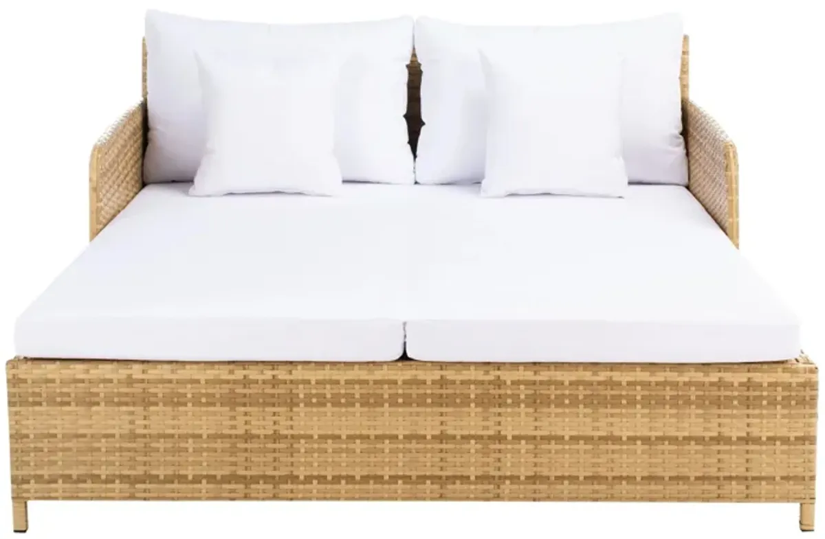 Zoya Daybed in Natural/White by Safavieh