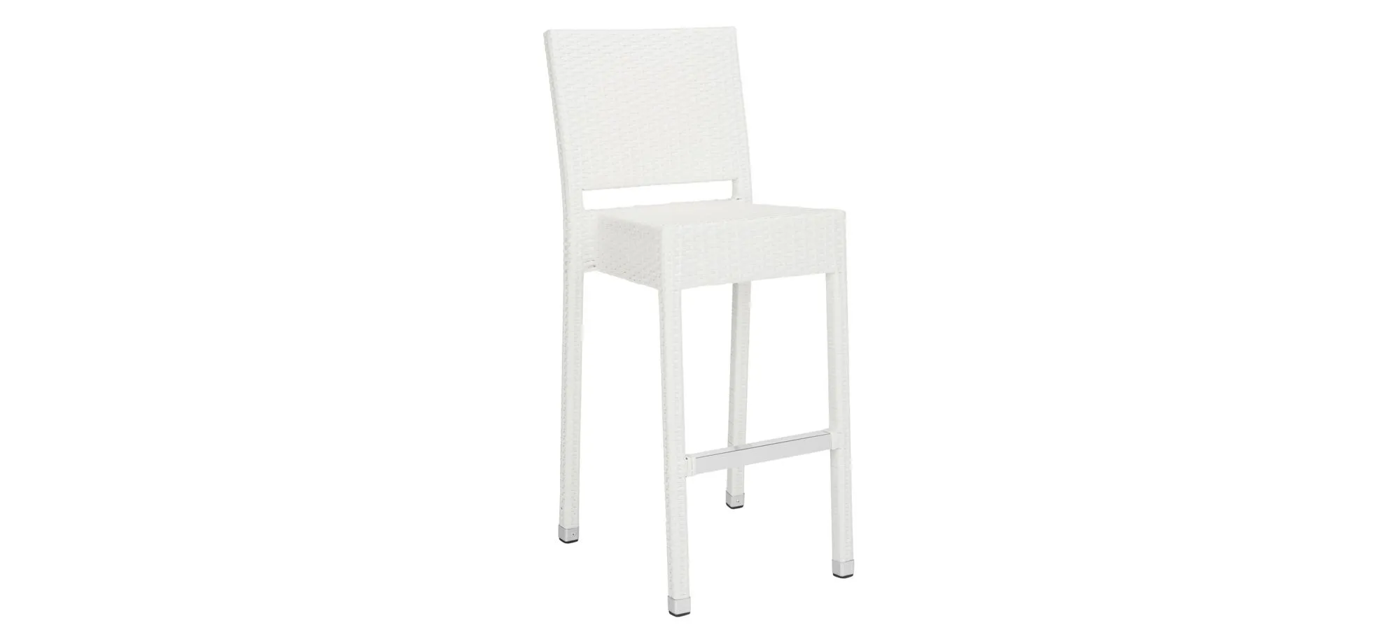 Solano Outdoor Bar Stool in Faye Ash by Safavieh