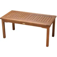 Ocean Ave Outdoor Coffee Table in Natural by Outdoor Interiors