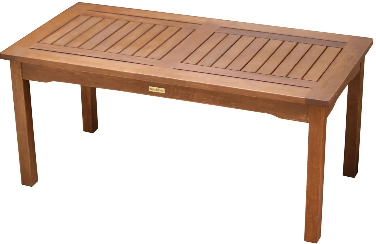 Ocean Ave Outdoor Coffee Table in Natural by Outdoor Interiors