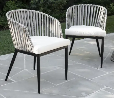 Gibson Outdoor Chairs - Set of 2 in Black by SEI Furniture