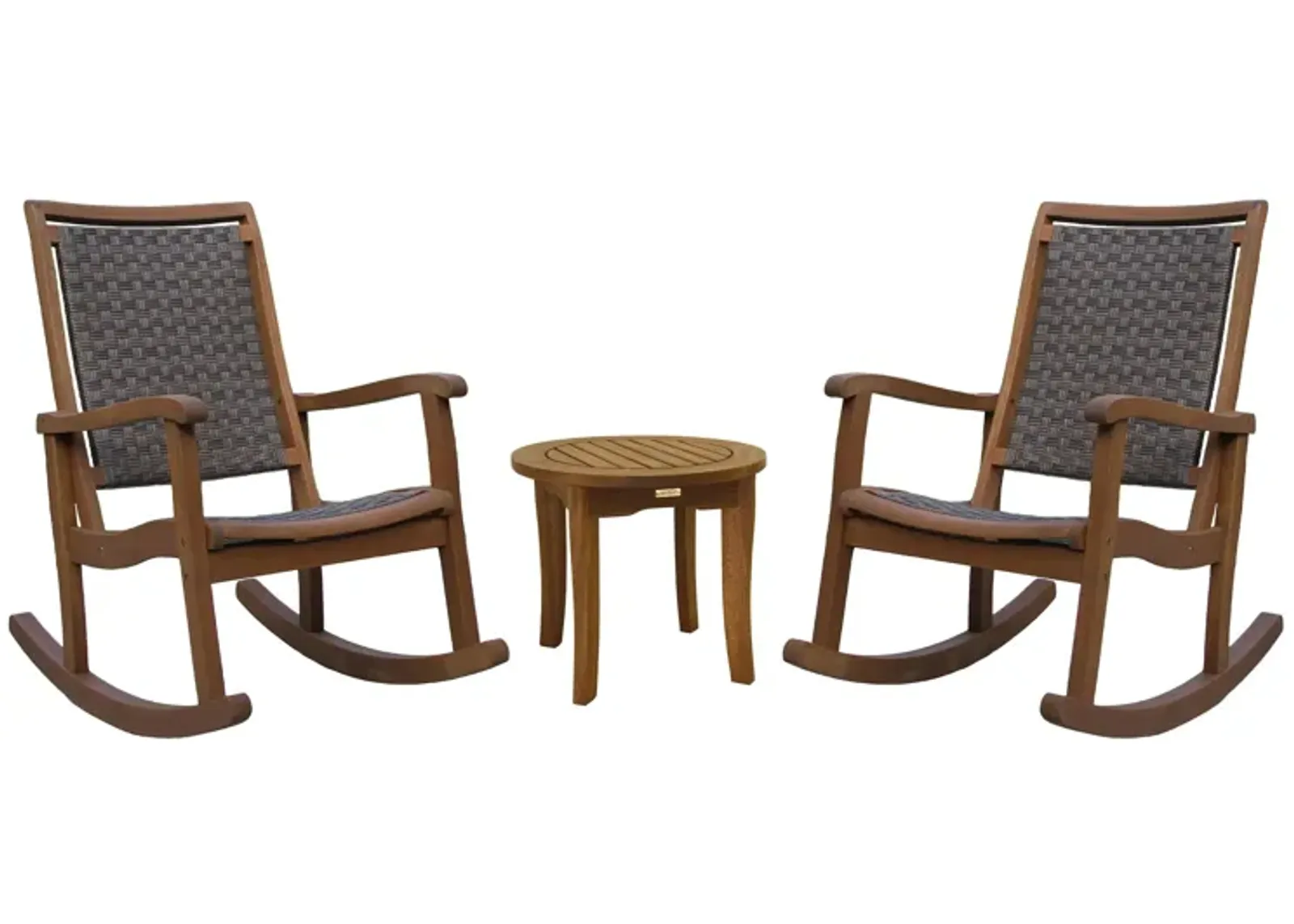 Ocean Ave 3-pc. Outdoor Seating Set in Walnut by Outdoor Interiors