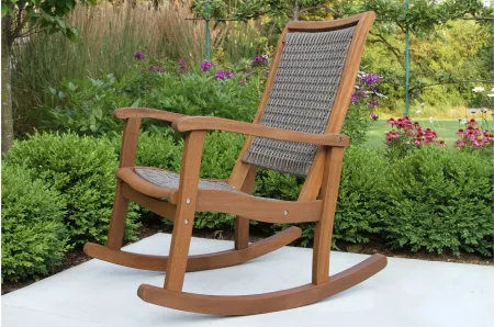 Ocean Ave Outdoor Rocking Chair in Natural by Outdoor Interiors