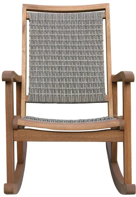 Ocean Ave Outdoor Rocking Chair in Natural by Outdoor Interiors