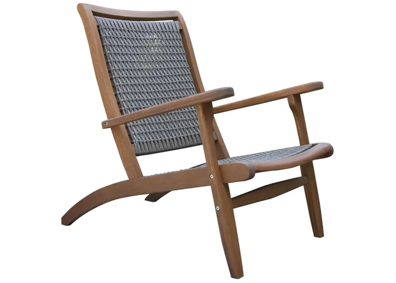 Ocean Ave Outdoor Lounger in Brown by Outdoor Interiors