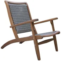Ocean Ave Outdoor Lounger in Brown by Outdoor Interiors