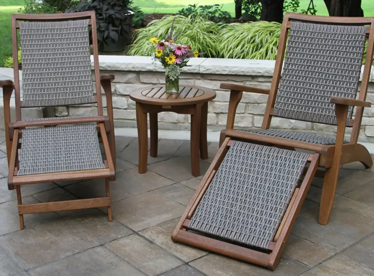 Ocean Ave 3-pc. Outdoor Seating Set in Brown by Outdoor Interiors