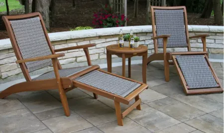 Ocean Ave 3-pc. Outdoor Seating Set in Brown by Outdoor Interiors