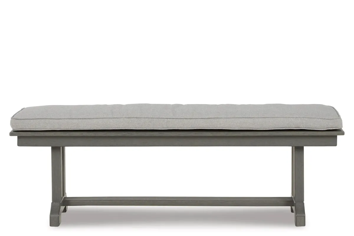 Visola Outdoor Bench in Gray by Ashley Furniture