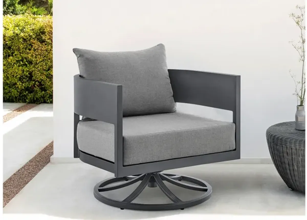 Argiope Outdoor Swivel Rocking Chair