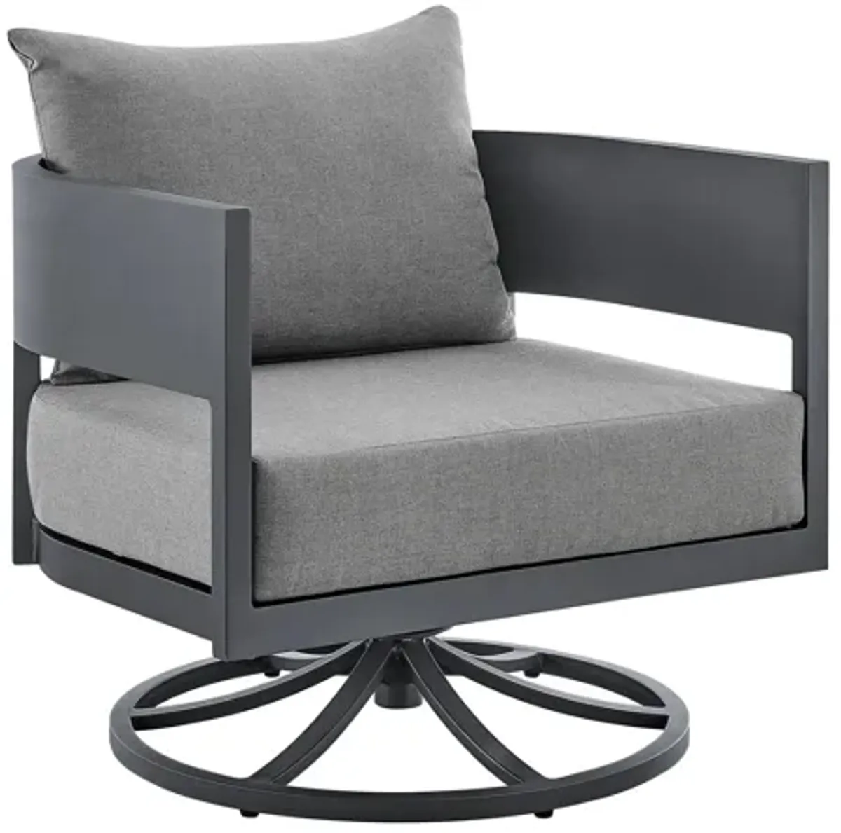 Argiope Outdoor Swivel Rocking Chair