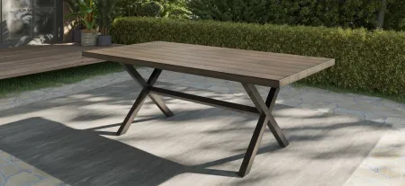 Marina Rectangle Patio Table in Brown by Steve Silver Co.