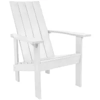 Generation Recycled Outdoor Modern Adirondack Chair in Gray by C.R. Plastic Products